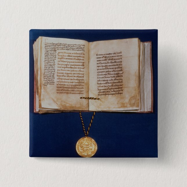 Der goldene Stier von Charles IV Button (Vorderseite)