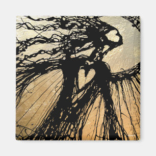 Der goldene Sun-Magnet Magnet