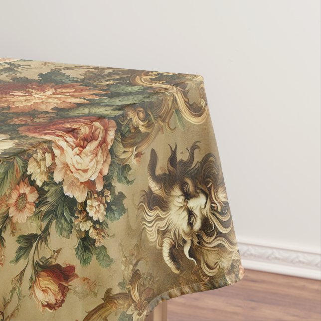 Der goldene Unhold – Gothic Large Pattern Tischdecke (Beispiel)