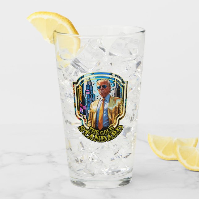 Der Goldstandard - Präsident Trump 2024 Glas (Vorderseite Ice)