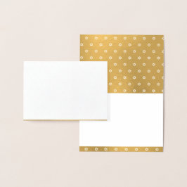Der Goldstar von David Blank Personalisiert Luxury Folienkarte