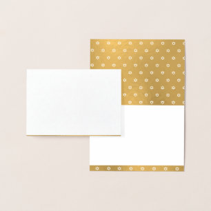 Der Goldstar von David Blank Personalisiert Luxury Folienkarte
