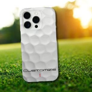 Der Golf Ball verringert den Personalisierten Text iPhone 16 Pro Hülle