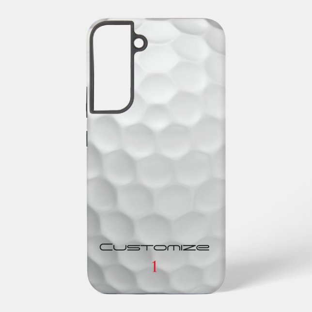 Der Golf Ball verringert den Personalisierten Text Samsung Galaxy Hülle (Rückseite)