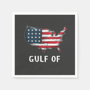 Der Golf von Amerika Funny Trump East Cost Mexiko Serviette