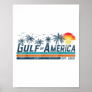 Der Golf von Amerika im Retro-Golf für Mexiko im J Poster