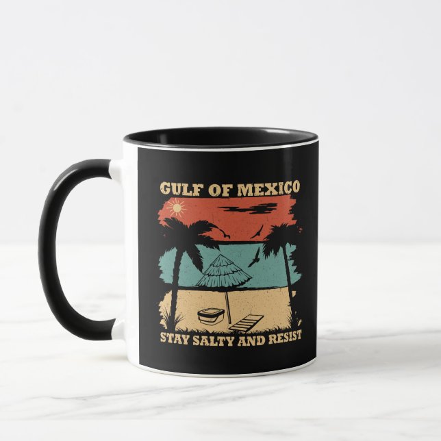 Der Golf von Mexiko bleibe salzigen Widerstand Tasse (Links)