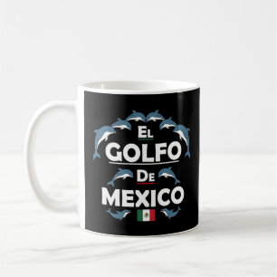 Der Golf von Mexiko Süßer Delfin Mexikanische Frau Kaffeetasse