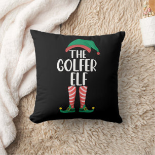 Der Golfer-Elf-Golf-Familien-Weihnachtsanzug Kissen