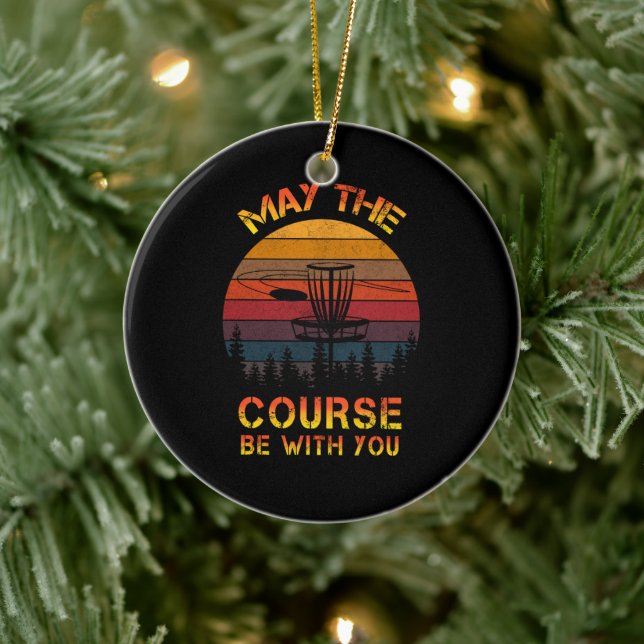 Der Golfplatz von Disc kann bei Ihnen sein Keramik Ornament (Baum)