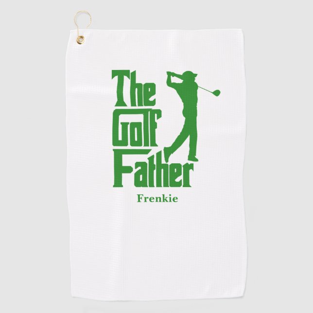 Der Golfvater mit dem Namen Funny Golf Theme Golfhandtuch (Vorderseite)