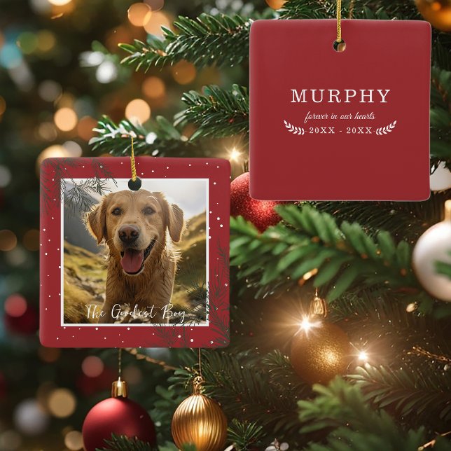 Der Goodest Boy (Mädchen) | Memorial für Fotos Keramikornament (Von Creator hochgeladen)