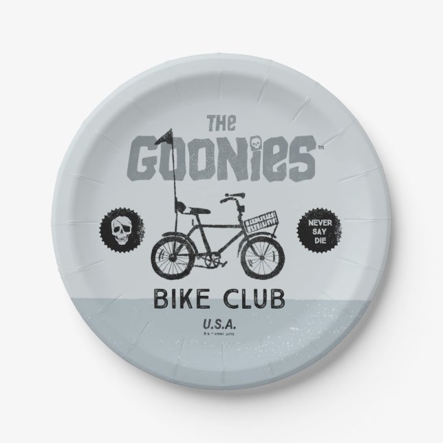 Der Goonies Bike Club U.S.A. Pappteller (Vorderseite)