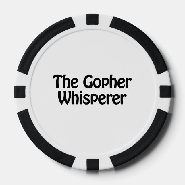 der Gopher flüstern Pokerchips (Vorderseite)