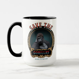 Der Gorilla gerettet | Gefährdete Arten Tasse