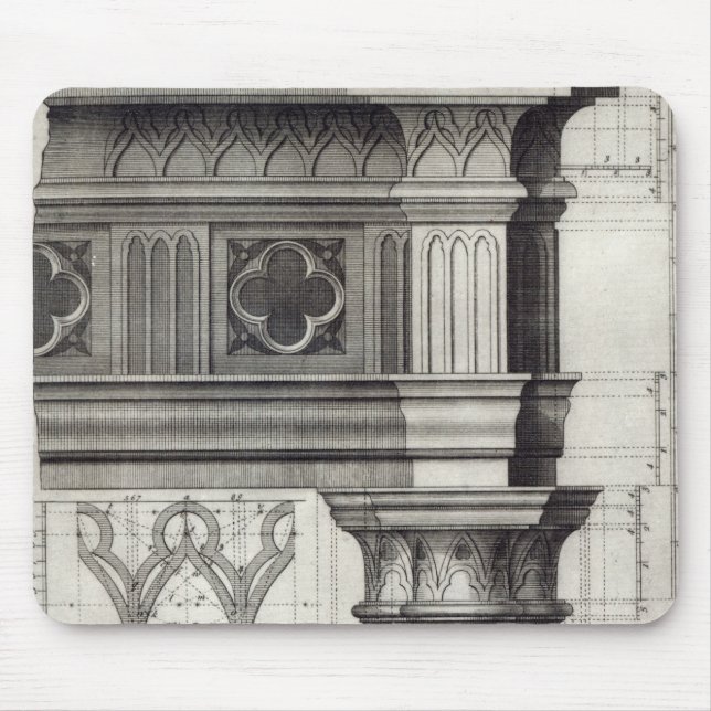Der gotische Entablature Mousepad (Vorne)