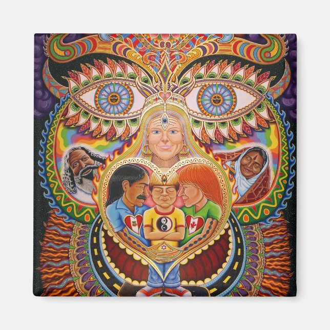 Der Gott der Heilung Magnet (Vorne)