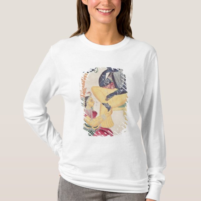 Der Gott Krishna mit seiner TodLiebe, Radha T-Shirt (Vorderseite)