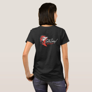 Der Gottaswing der Frau schwarzes T-Shirt