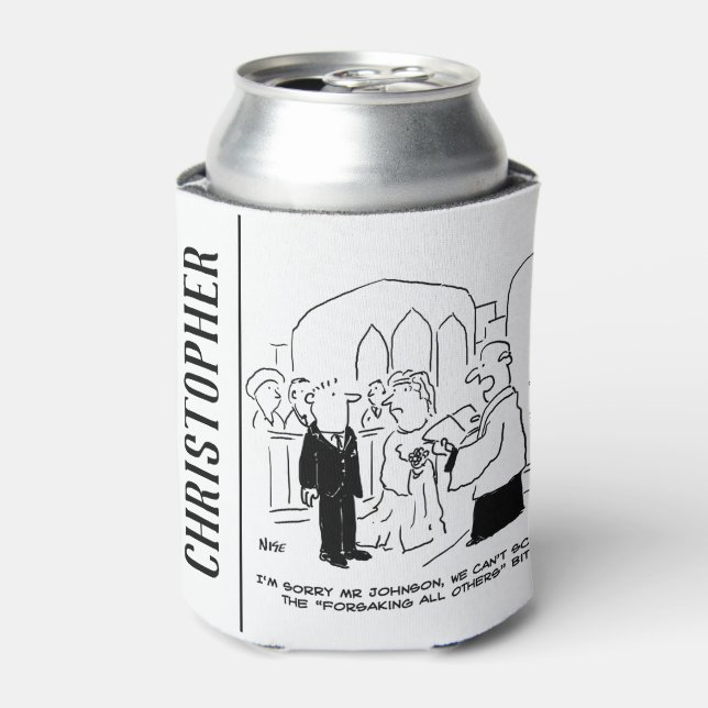 Der Gottesdienst für Hochzeit kann die Vows nicht  Dosenkühler (Kanne Vorderseite)