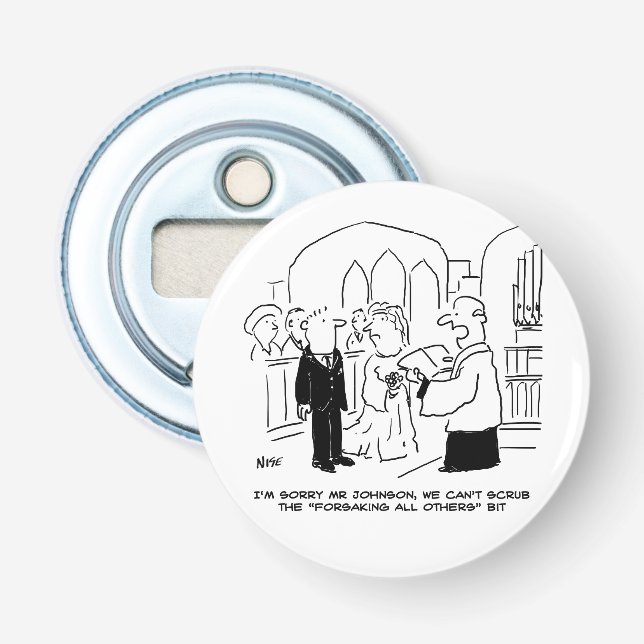 Der Gottesdienst für Hochzeit kann die Vows nicht  Flaschenöffner (Vorderseite)