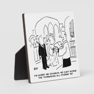 Der Gottesdienst für Hochzeit kann die Vows nicht Fotoplatte