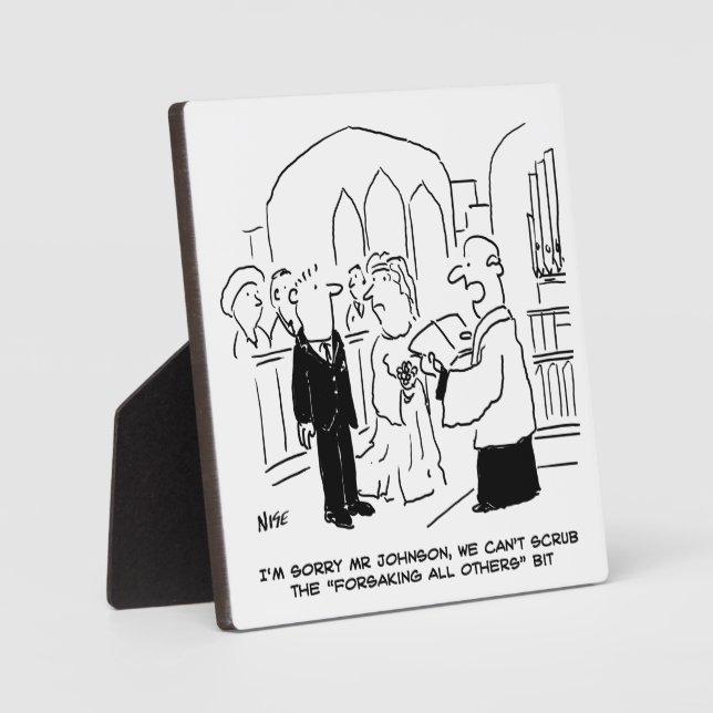 Der Gottesdienst für Hochzeit kann die Vows nicht  Fotoplatte (Vorderseite)