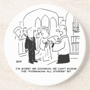 Der Gottesdienst für Hochzeit kann die Vows nicht Getränkeuntersetzer