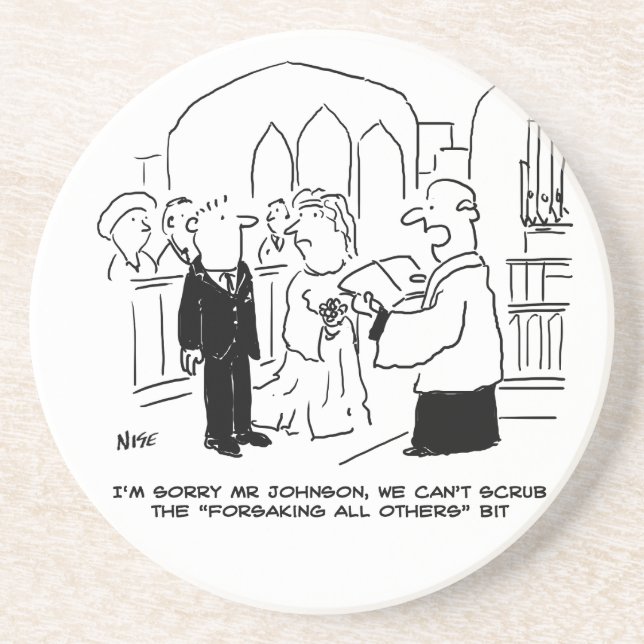 Der Gottesdienst für Hochzeit kann die Vows nicht  Getränkeuntersetzer (Vorne)