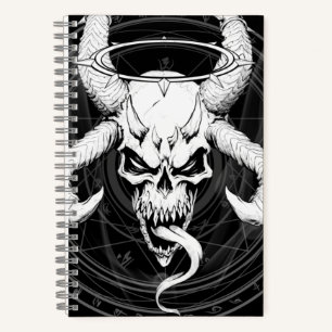 Der göttliche Arkanskull des Death Black-Notebooks Notizbuch