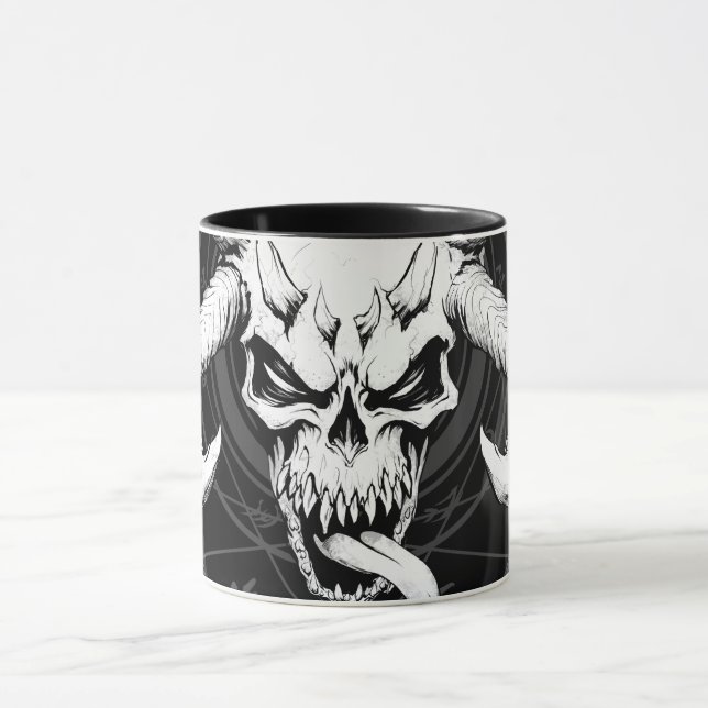 Der göttliche Arkanskull des Todes Schwarz Tasse (Zentrum)