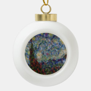 Der Gourdy Nacht Sterne Feine Kunst Parodie Keramik Kugel-Ornament