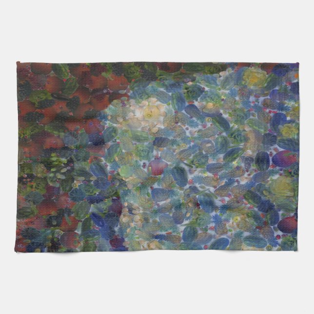 Der Gourdy Night Starry Fine Art Spoof Geschirrtuch (Horizontal)