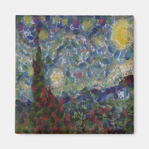 Der Gourdy Night Starry Fine Art Spoof Magnet