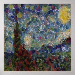 Der Gourdy Night Starry Fine Art Spoof Poster