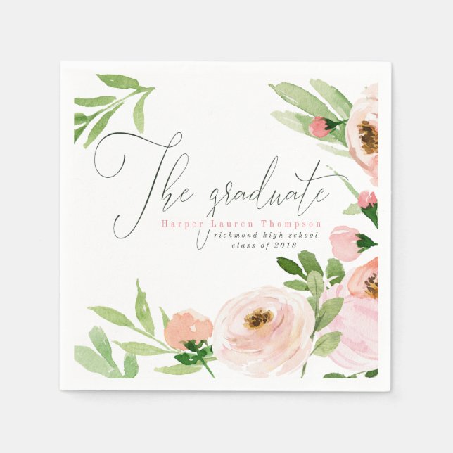 DER GRADUATE BLUSSWASSERFARBSTOFF SERVIETTE (Vorderseite)