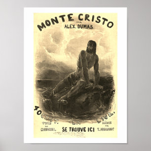 Der Graf von Monte Cristo - Vintag Poster