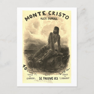 Der Graf von Monte Cristo - Vintag Postkarte