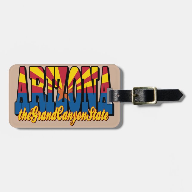 Der Grand Canyon-Staat Gepäckanhänger (Vorderseite horizontal)
