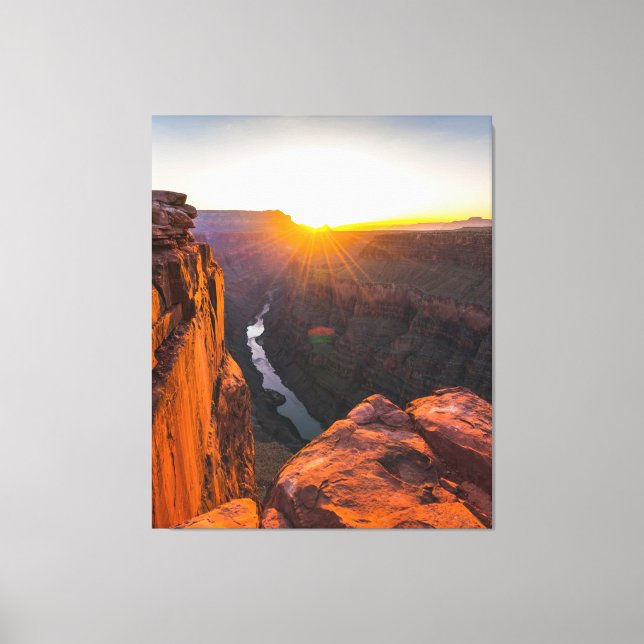 Der Grand Canyon Sunrise Wall Art Leinwanddruck (Vorderseite)