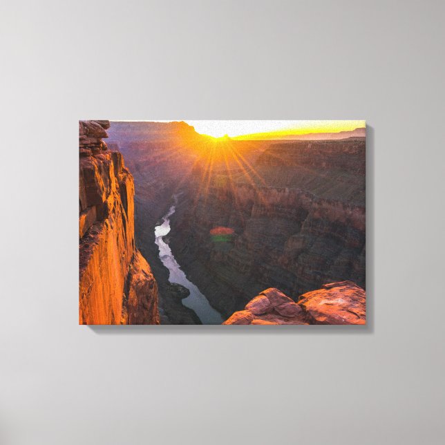 Der Grand Canyon Sunrise Wall Art Leinwanddruck (Vorderseite)