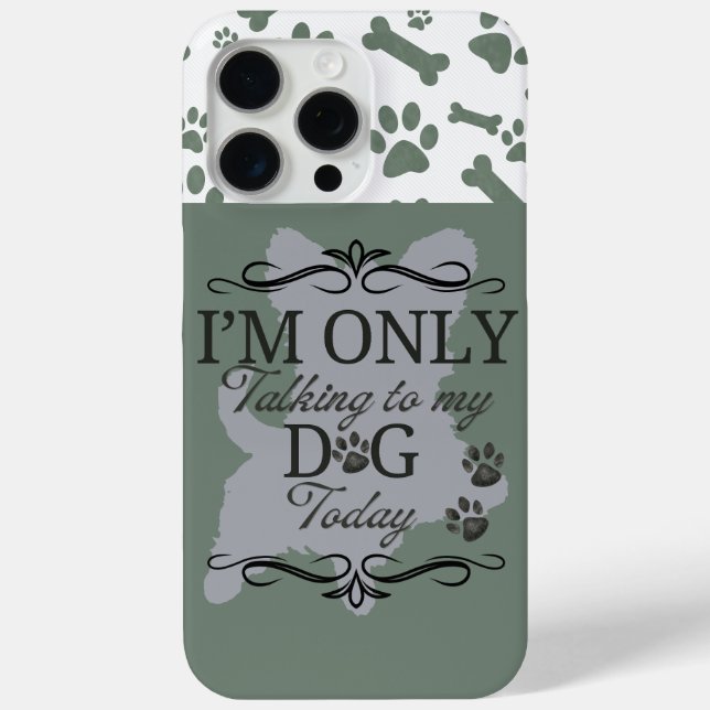 Der graue Dog Case-Mate iPhone Case (Rückseite)
