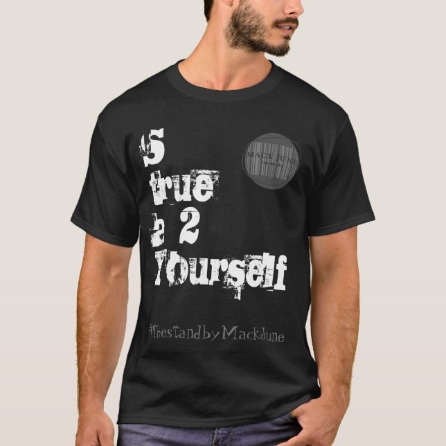 Der Graue LogoT-Shirt-T - Shirt bleibe sich 2 für  (Vorderseite)