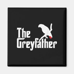 Der Graupater Funny African Gray Parrot Lovers Bi Magnet