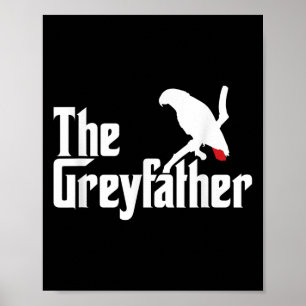 Der Graupater Funny African Gray Parrot Lovers Bi Poster