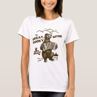 Der Great Smoky Mountains Smokey Bluegrass-Bär T-Shirt