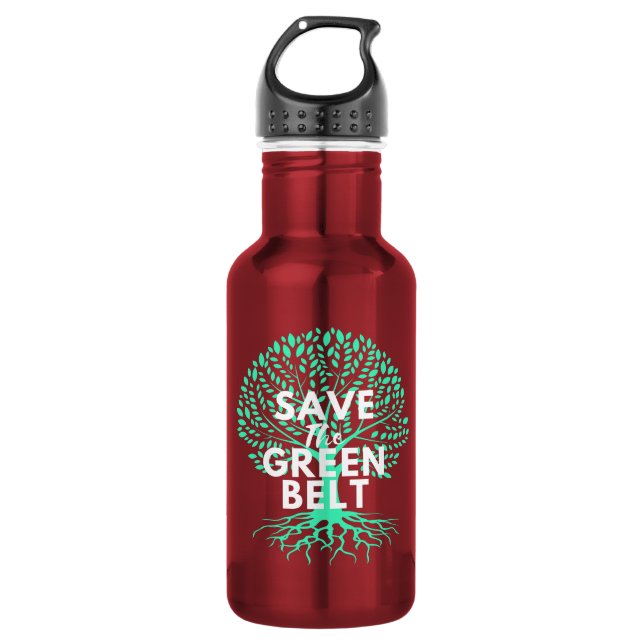 Der Greenbelt gerettet Edelstahlflasche (Vorderseite)