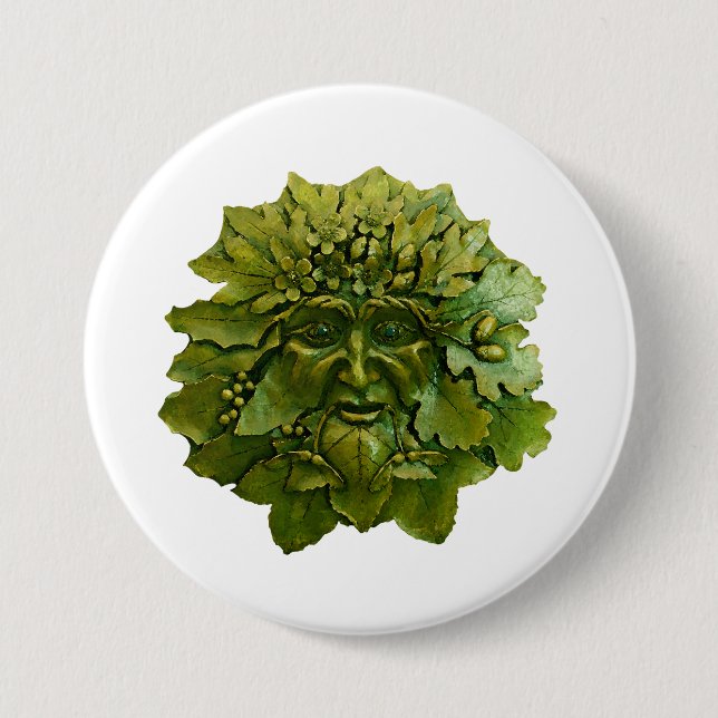 Der Greenman Button (Vorderseite)