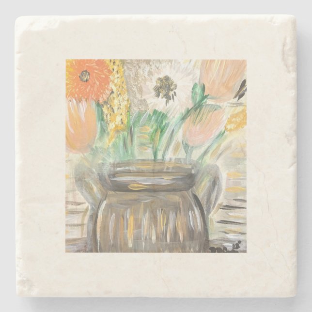 Der Greg Stone-Untersetzer Steinuntersetzer (Vorderseite)