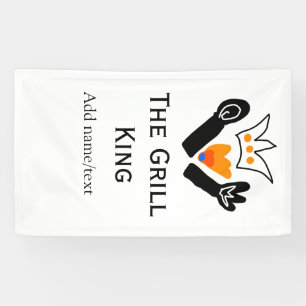 Der Grill-Meister hinzufügen Namen Text Kochen am Banner